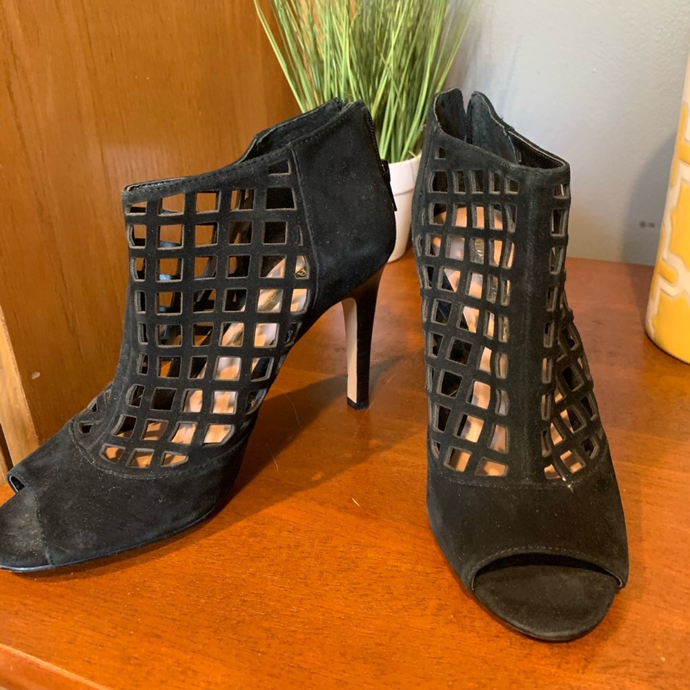 Audrey Brooke black booties